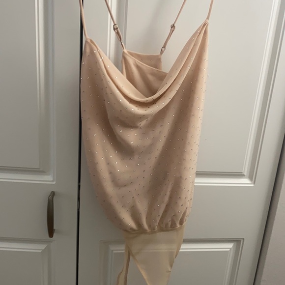 Blush cowl neck bodysuit...s